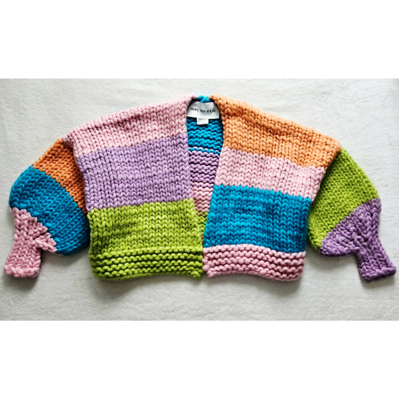 HOPE MACAULAY daphne chunky knit anthropologie cardigan goop sweater $650 S/M - Picture 4 of 16